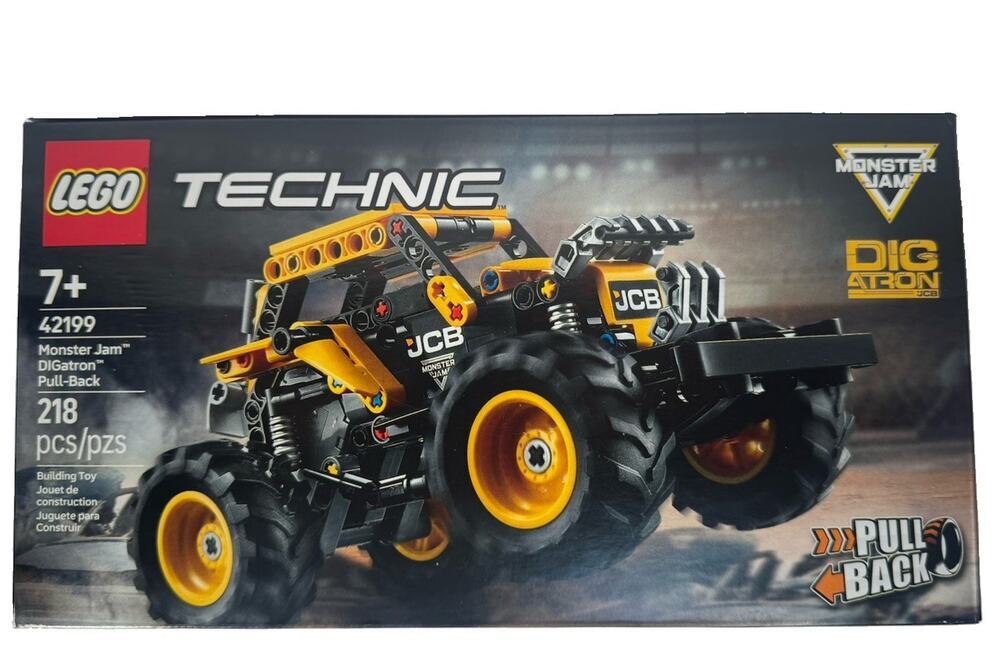 LEGO Technic 42199 Monster Jam DIGatron Pull-Back Truck Building Set New Sealed
